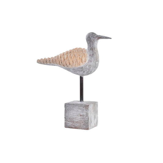 Statua Decorativa gabbiano DKD Home Decor Naturale Grigio Resina Mediterraneo Gabbiano (23 x 9 x 26,7 cm)