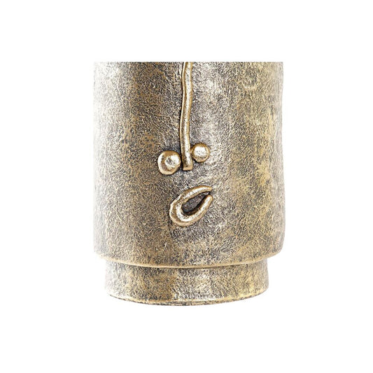 Vaso DKD Home Decor Viso Dorato Moderno (29 x 19,5 x 36 cm)