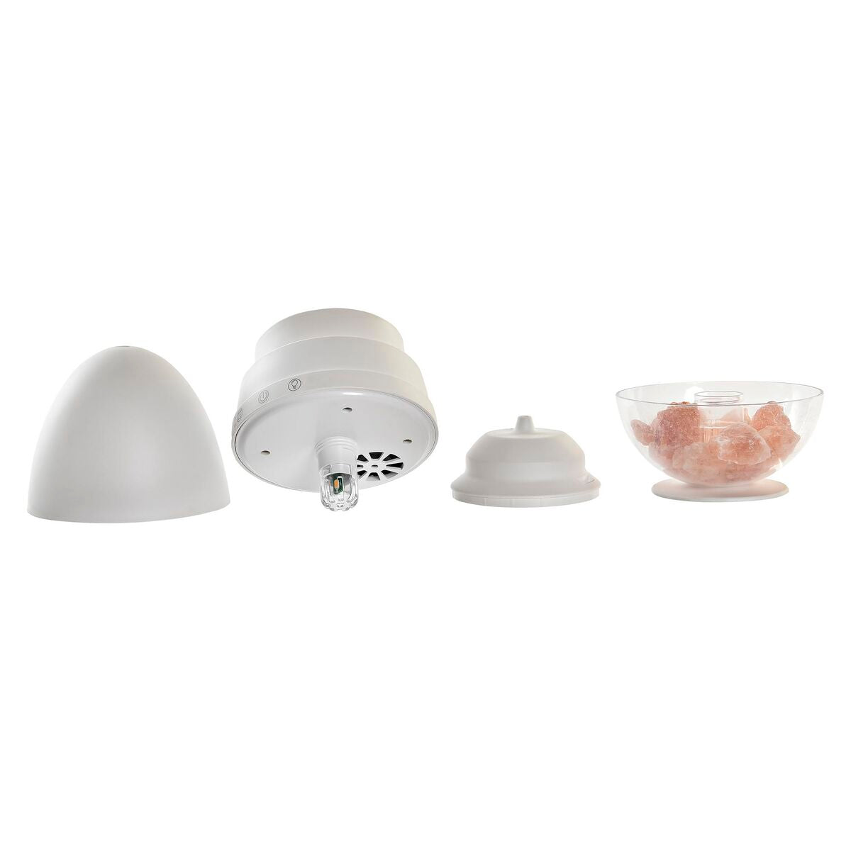 Diffusore di Oli Essenziali DKD Home Decor Luce LED Con Sale (13,5 x 13,5 x 19 cm) (300 ml)