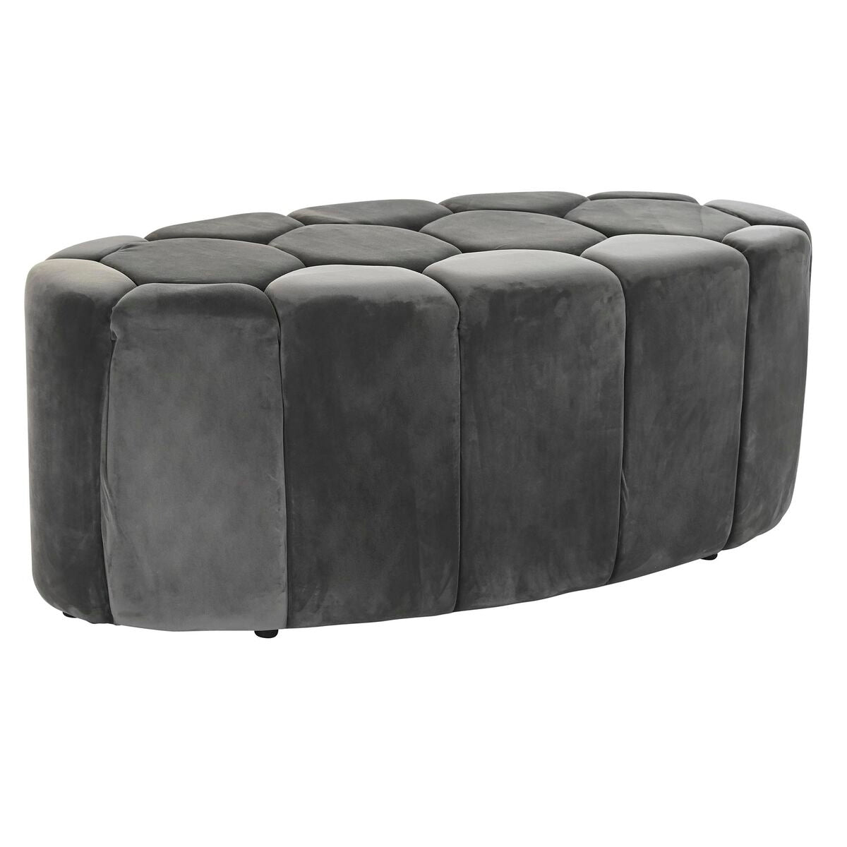 Panca DKD Home Decor Grigio Poliestere (125 x 53 x 46,5 cm)