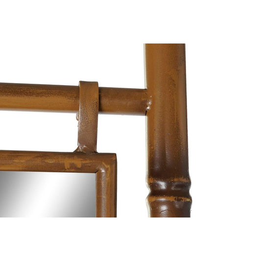 Portasciugamani da Terra DKD Home Decor Specchio Metallo Senape (55 x 3 x 190 cm)