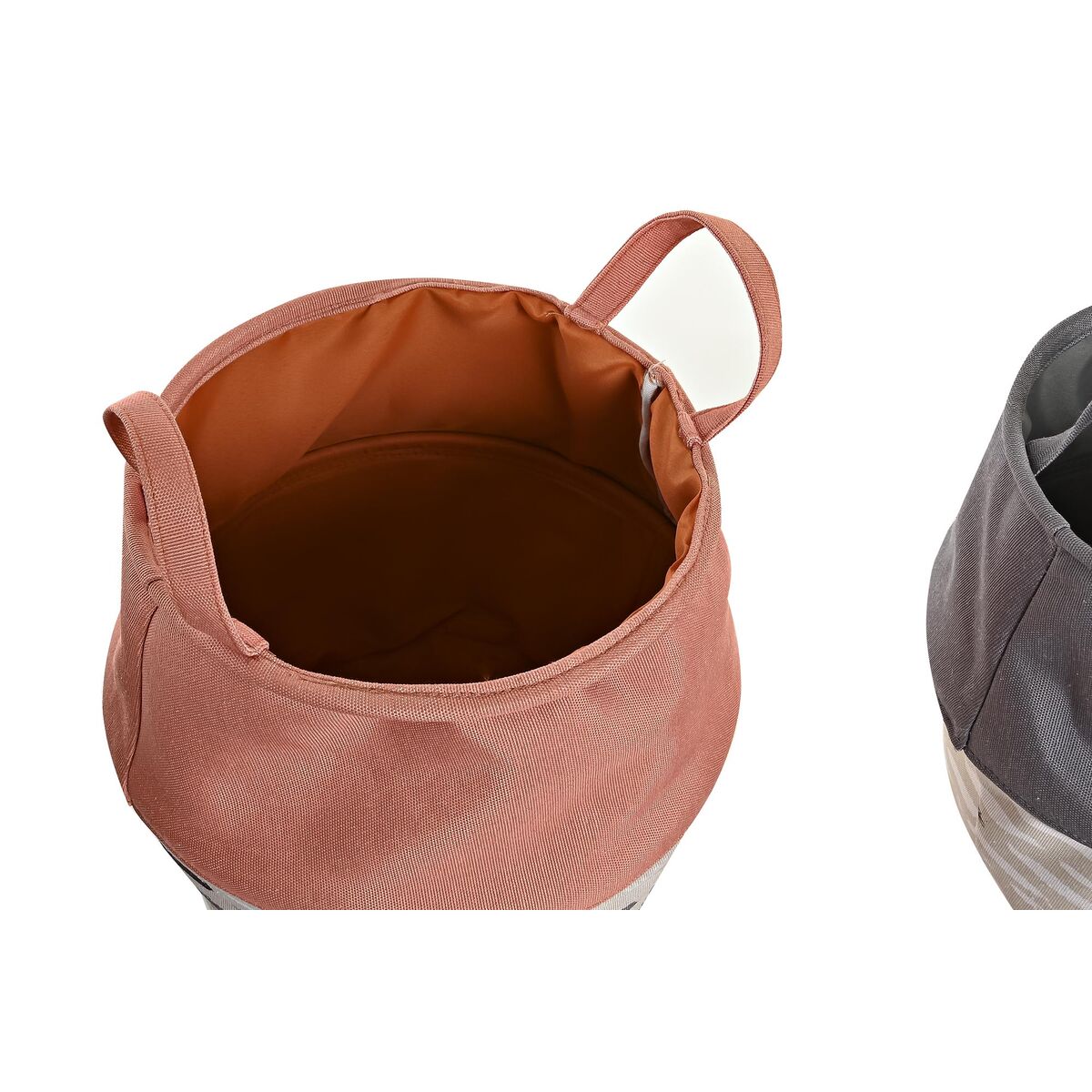 Cesto per i Panni Sporchi DKD Home Decor Poliestere (28 x 28 x 30 cm) (3 Unità)