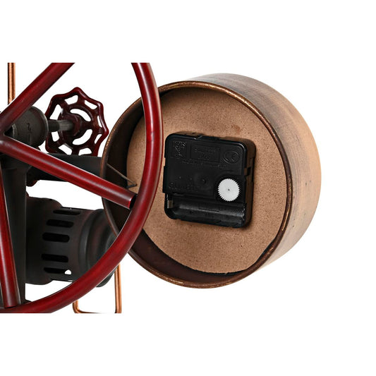 Orologio da Tavolo DKD Home Decor Argentato Dorato Ferro Rubinetto di arresto (40 x 20 x 26 cm) (2 Unità)