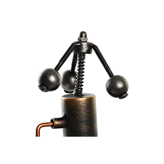 Orologio da Tavolo DKD Home Decor Argentato Dorato Ferro Gru (40,5 x 15 x 32,5 cm) (2 Unità)