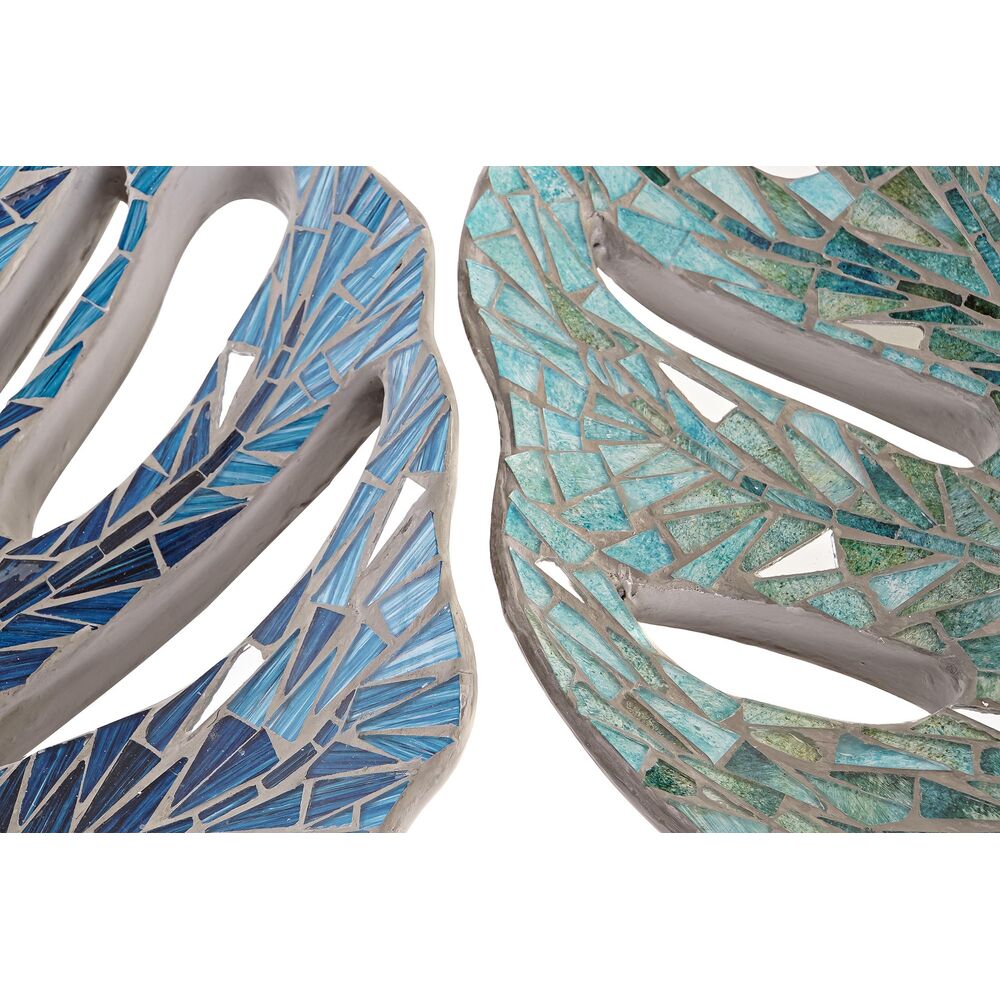 Centrotavola DKD Home Decor Cristallo Resina (43 x 36 x 9 cm) (2 Unità)