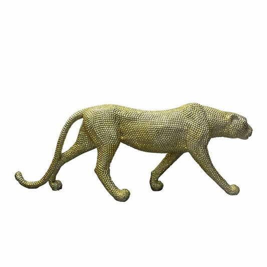 Statua Decorativa DKD Home Decor Dorato Leopardo Resina (120 x 23 x 44 cm)