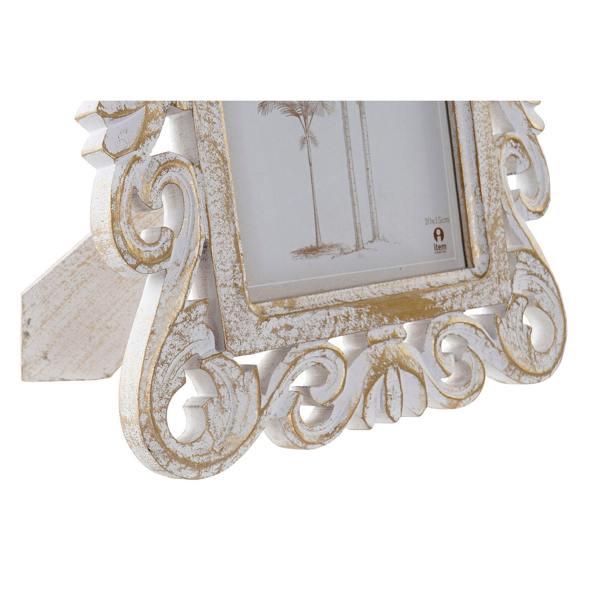 Cornice Portafoto DKD Home Decor Cristallo Legno MDF (26 x 2 x 32 cm)