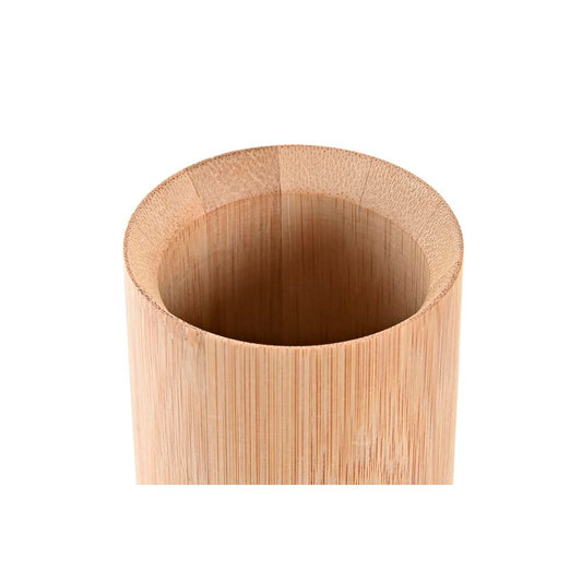 Portaspazzolini da Denti DKD Home Decor Naturale Bambù PP (7 x 7 x 11 cm)