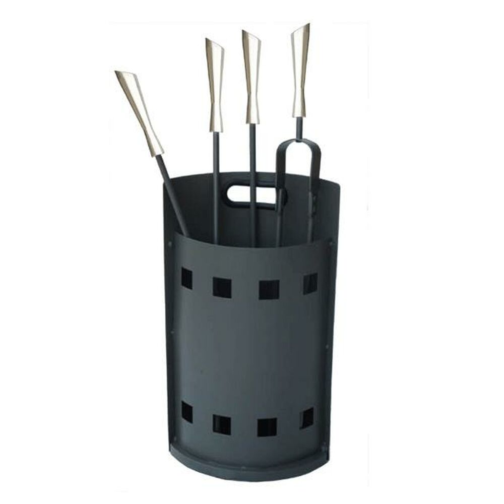 Utensili da Camino DKD Home Decor Acciaio Acciaio inossidabile (25 x 16 x 62 cm)