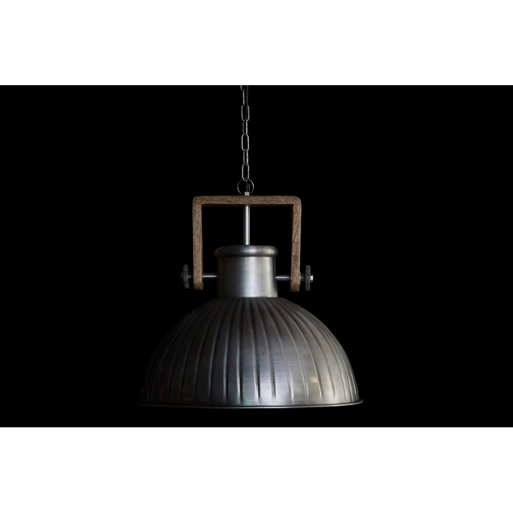 Lampadario DKD Home Decor Argentato Ferro Legno di mango 50 W (41 x 41 x 40 cm)