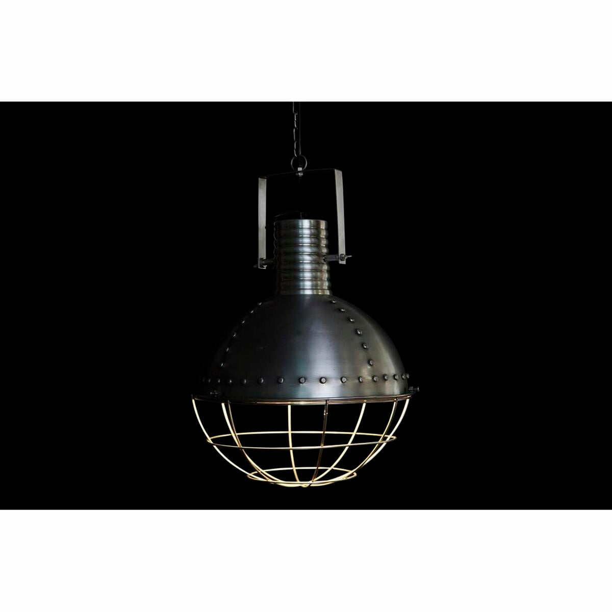 Lampadario DKD Home Decor Argentato Argento 50 W (43 x 43 x 66 cm)