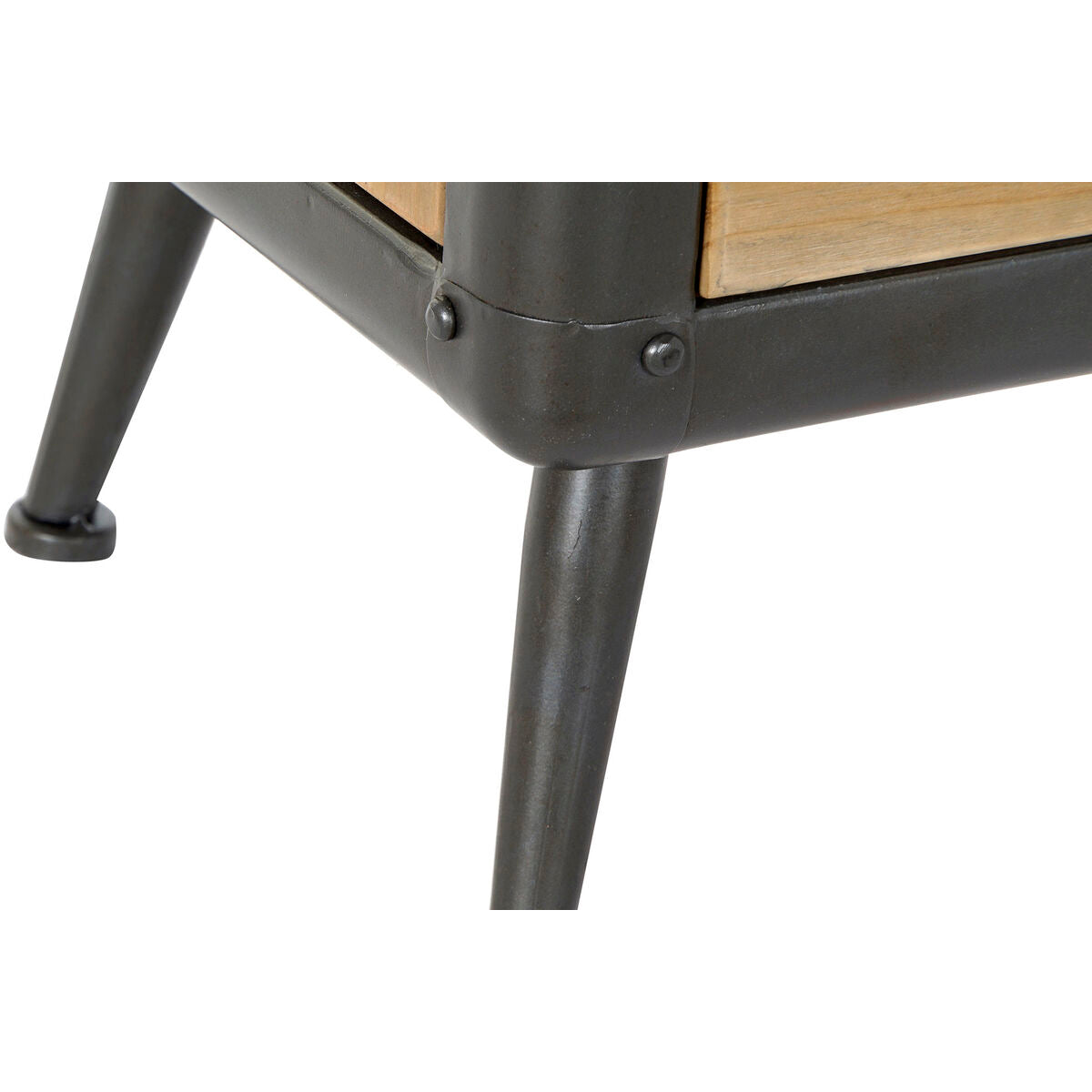 Comodino DKD Home Decor Abete Metallo Legno (51 x 40 x 70 cm)