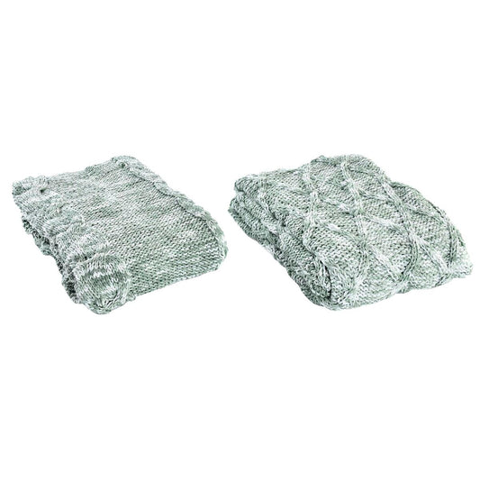 Coperta DKD Home Decor Poliestere (150 x 125 x 1 cm) (2 Unità)