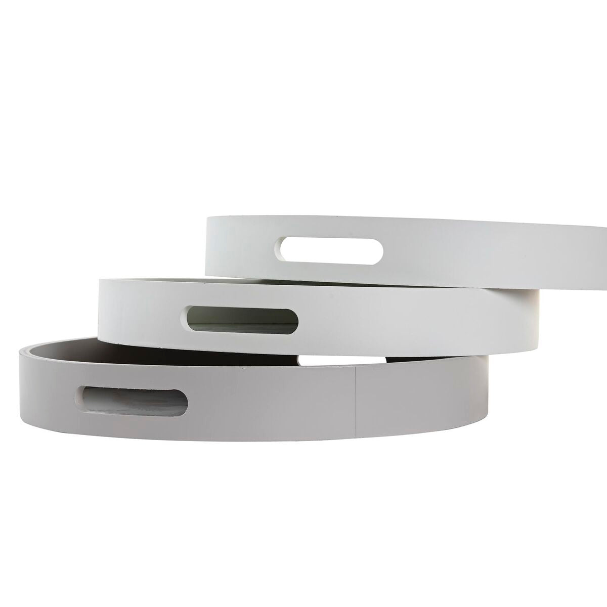 Vassoio DKD Home Decor Beige Marrone Terracotta Bianco Verde Legno MDF (35 x 35 x 5 cm) (40 x 30 x 5 cm) (3 Unità)