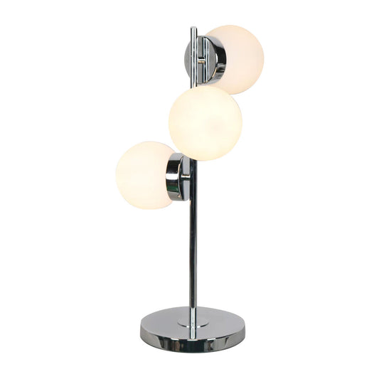 Lampada da tavolo DKD Home Decor Cristallo Argentato Metallo Bianco Moderno (23 x 23 x 49 cm)