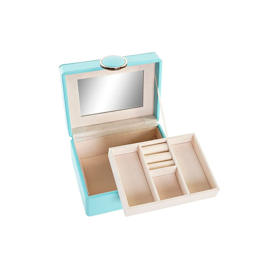 Scatola-Portagioie DKD Home Decor Verde PU Legno MDF (23 x 17 x 10 cm)