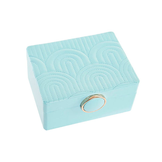 Scatola-Portagioie DKD Home Decor Verde PU Legno MDF (23 x 17 x 10 cm)