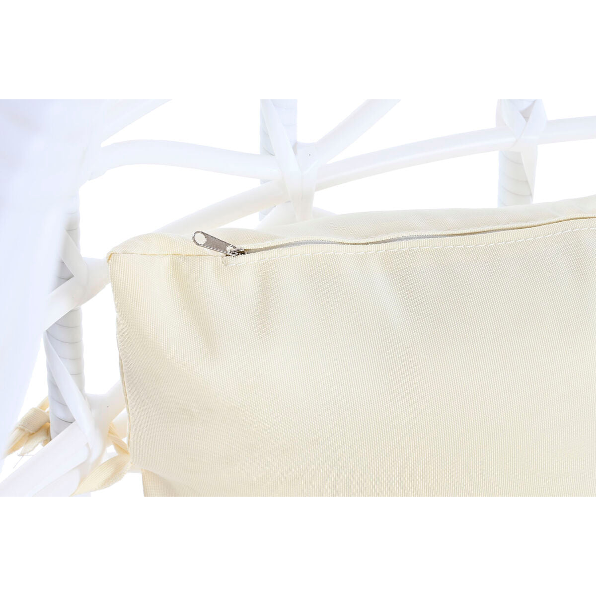 Dondolo a uovo sospeso DKD Home Decor 90 x 70 x 110 cm Metallo rattan sintetico Bianco