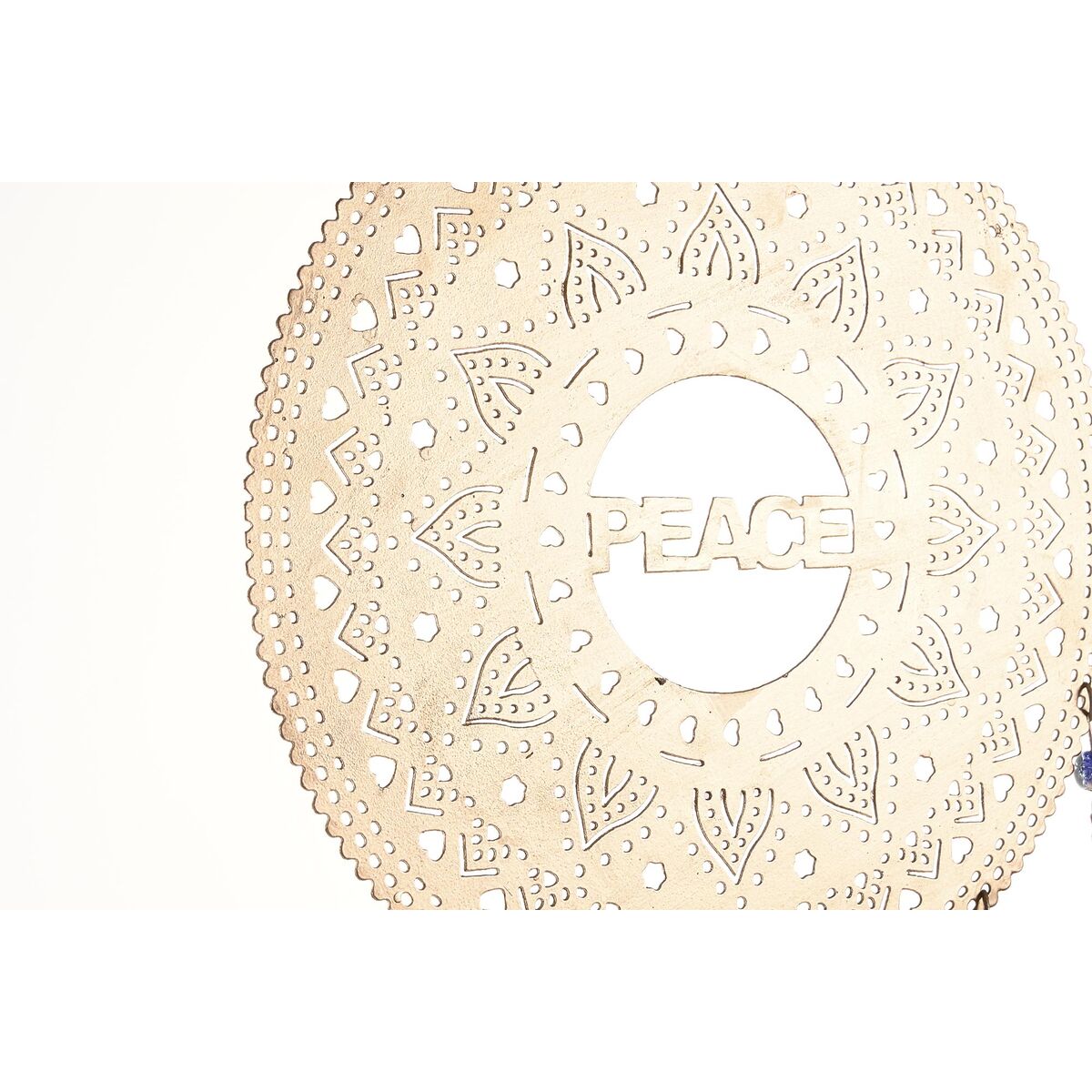 Statua Decorativa DKD Home Decor Ciondolo Piume Dorato Metallo (25 x 1 x 77 cm)