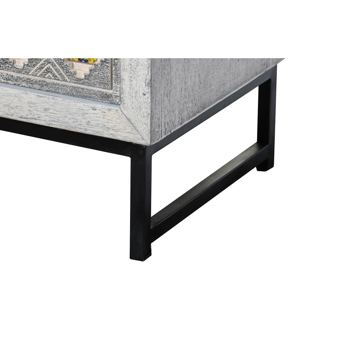 Cassettiera DKD Home Decor Ceramica Grigio Bianco Legno di mango (80 x 38 x 80 cm)