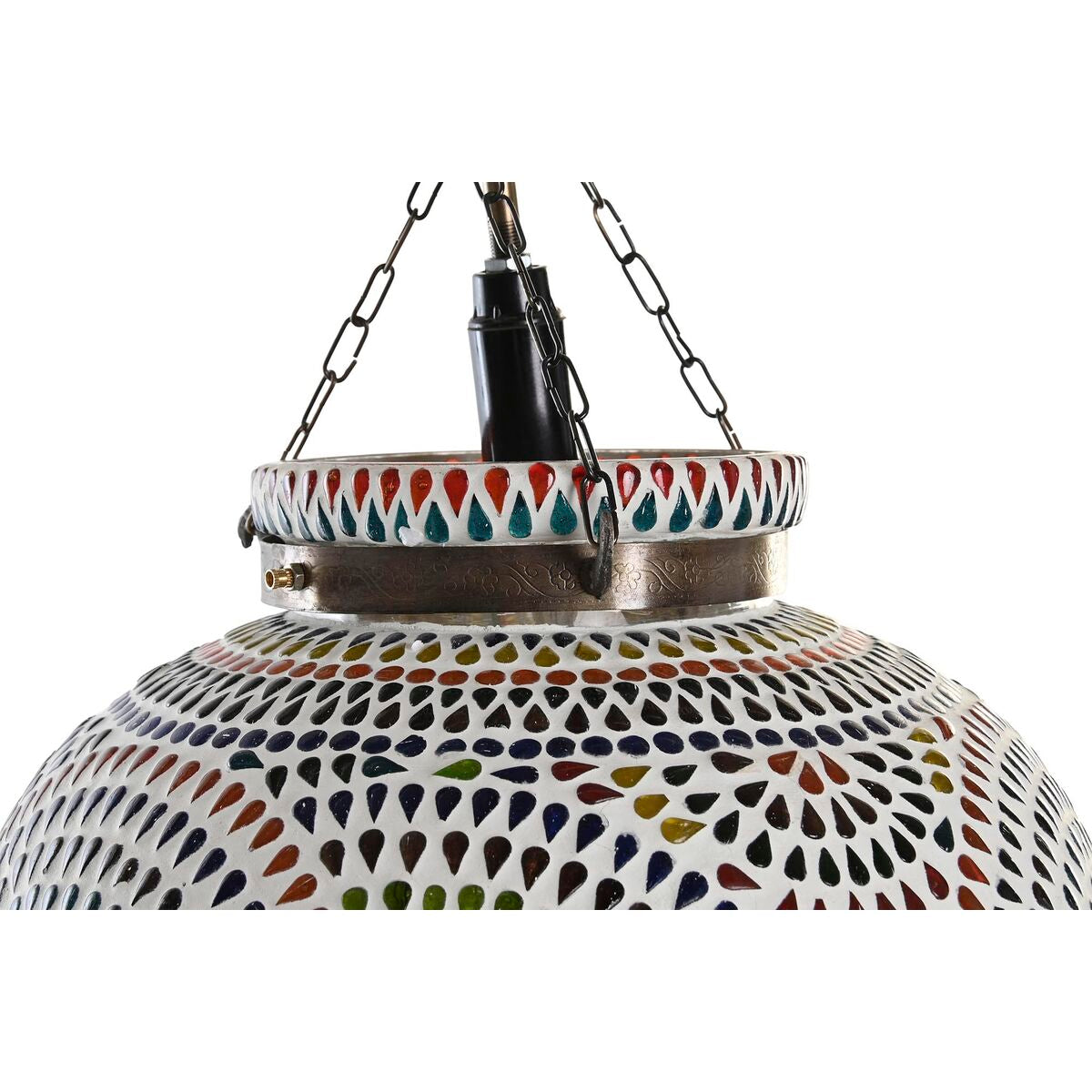 Lampadario DKD Home Decor Cristallo Multicolore 25 W (2 Unità) (29 x 29 x 29 cm)