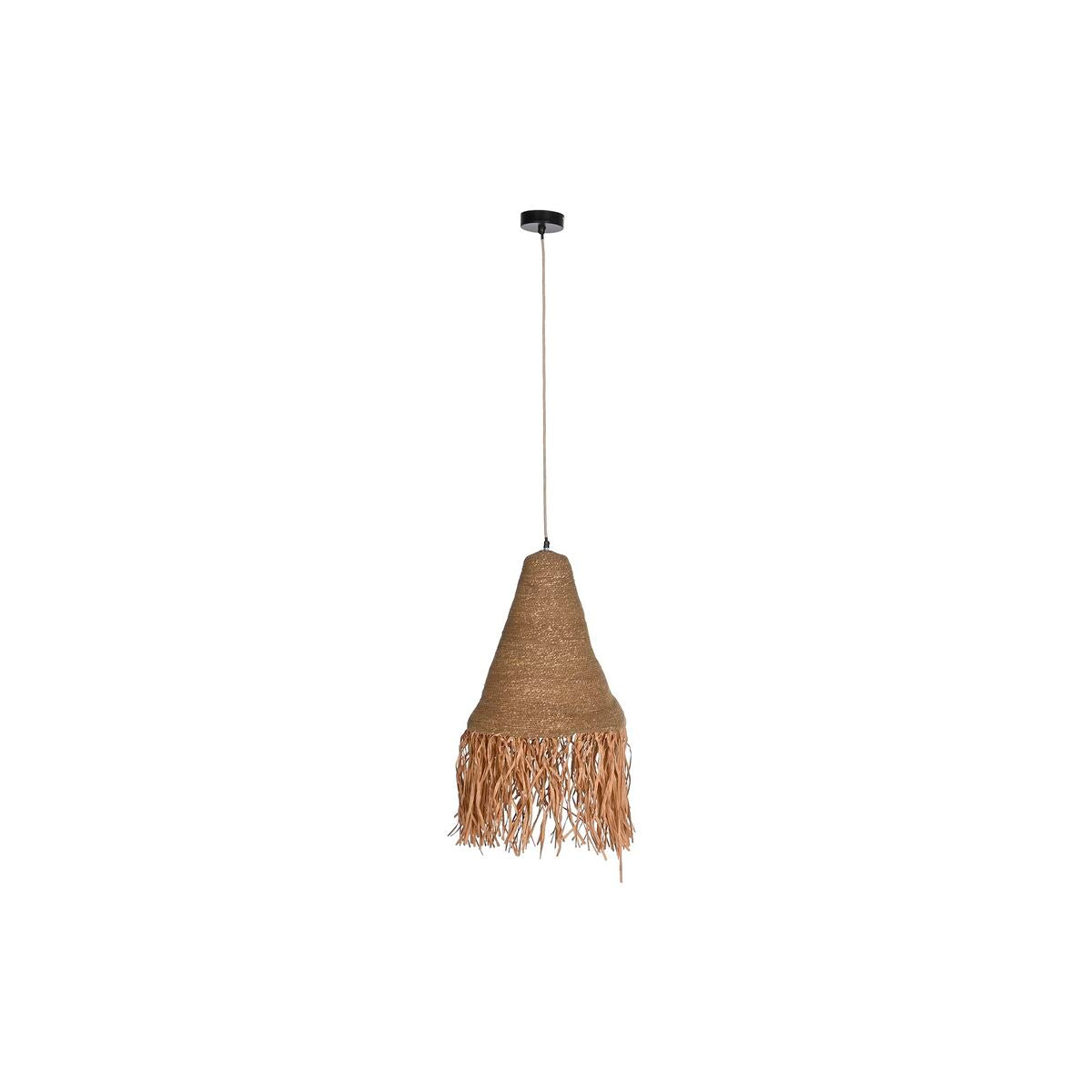 Lampadario DKD Home Decor Naturale Ferro 50 W Iuta (44 x 44 x 67 cm)