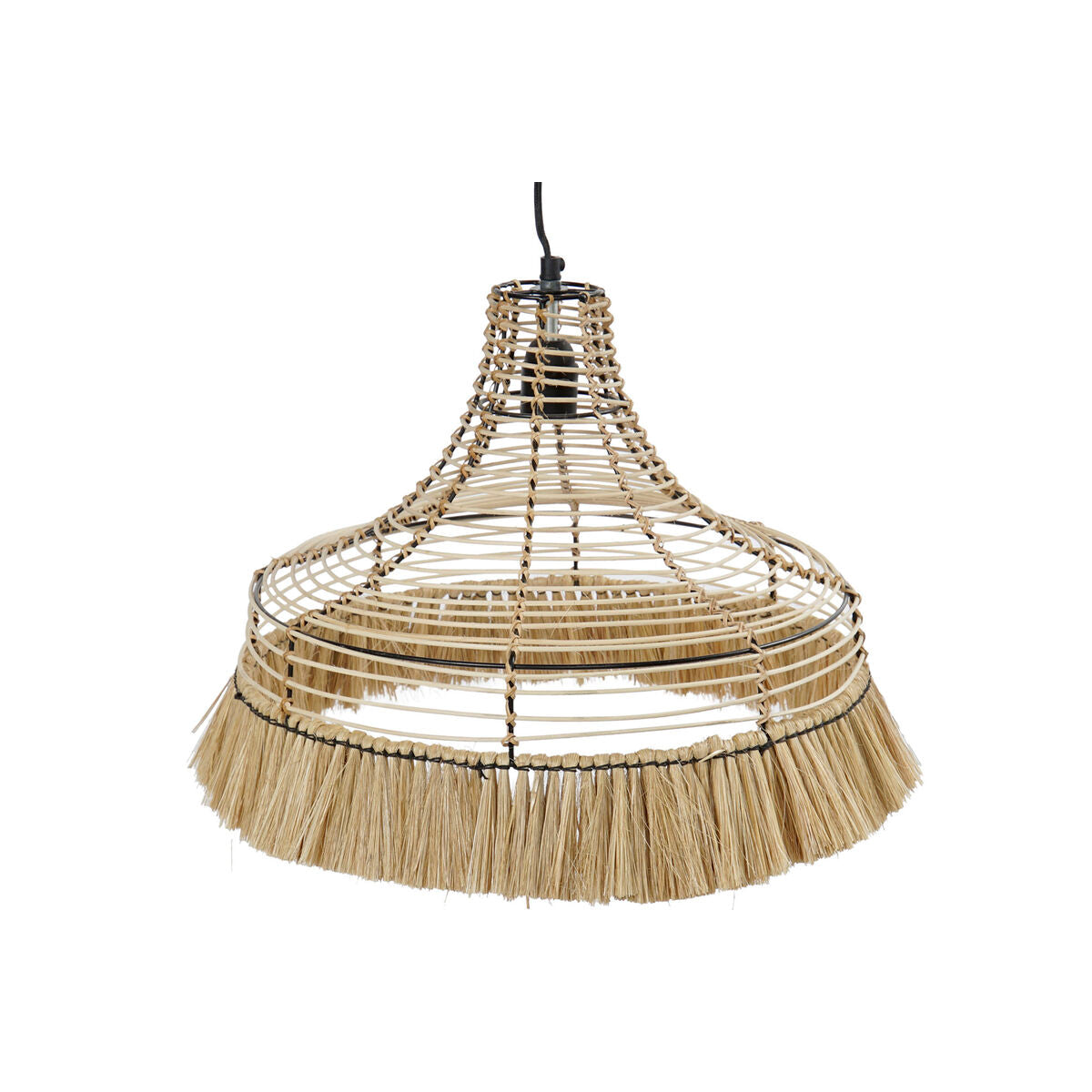 Lampadario DKD Home Decor Naturale Metallo 40 W Iuta (45 x 45 x 36 cm)