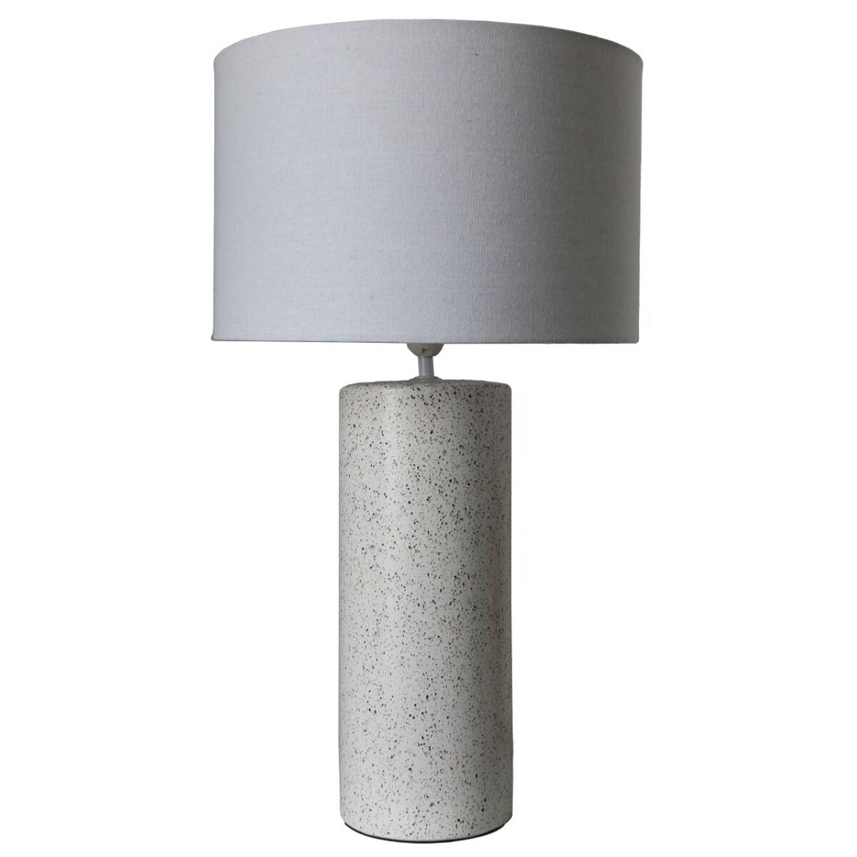 Lampada da tavolo DKD Home Decor 25W Lino Bianco Multicolore 220 V 50 W Dolomite (28 x 28 x 50 cm)