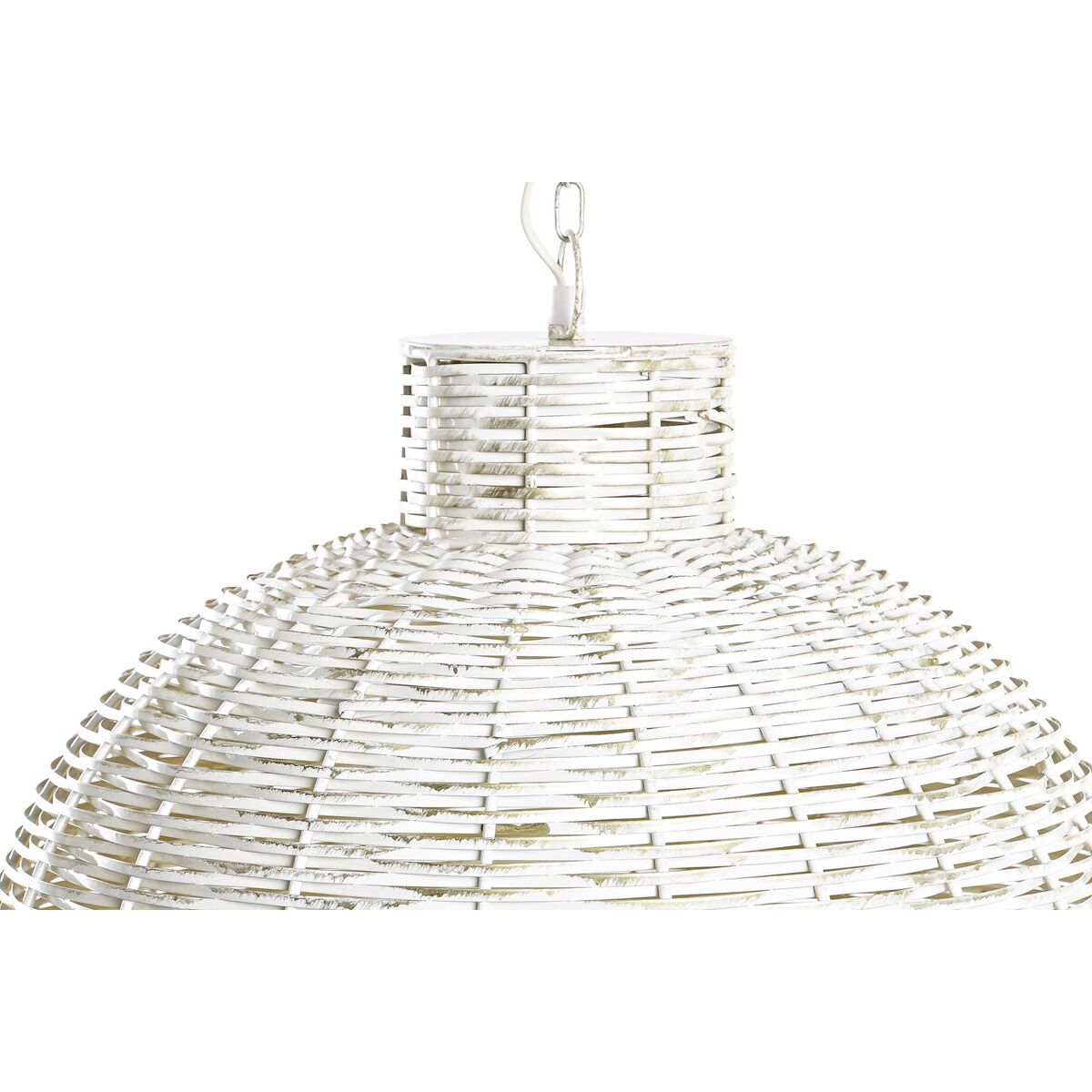 Lampadario DKD Home Decor Dorato Bianco Ferro 50 W (51 x 51 x 38 cm)