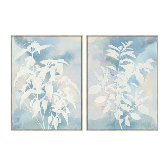 Quadro DKD Home Decor Foglia della pianta (90 x 4 x 120 cm) (2 Unità)