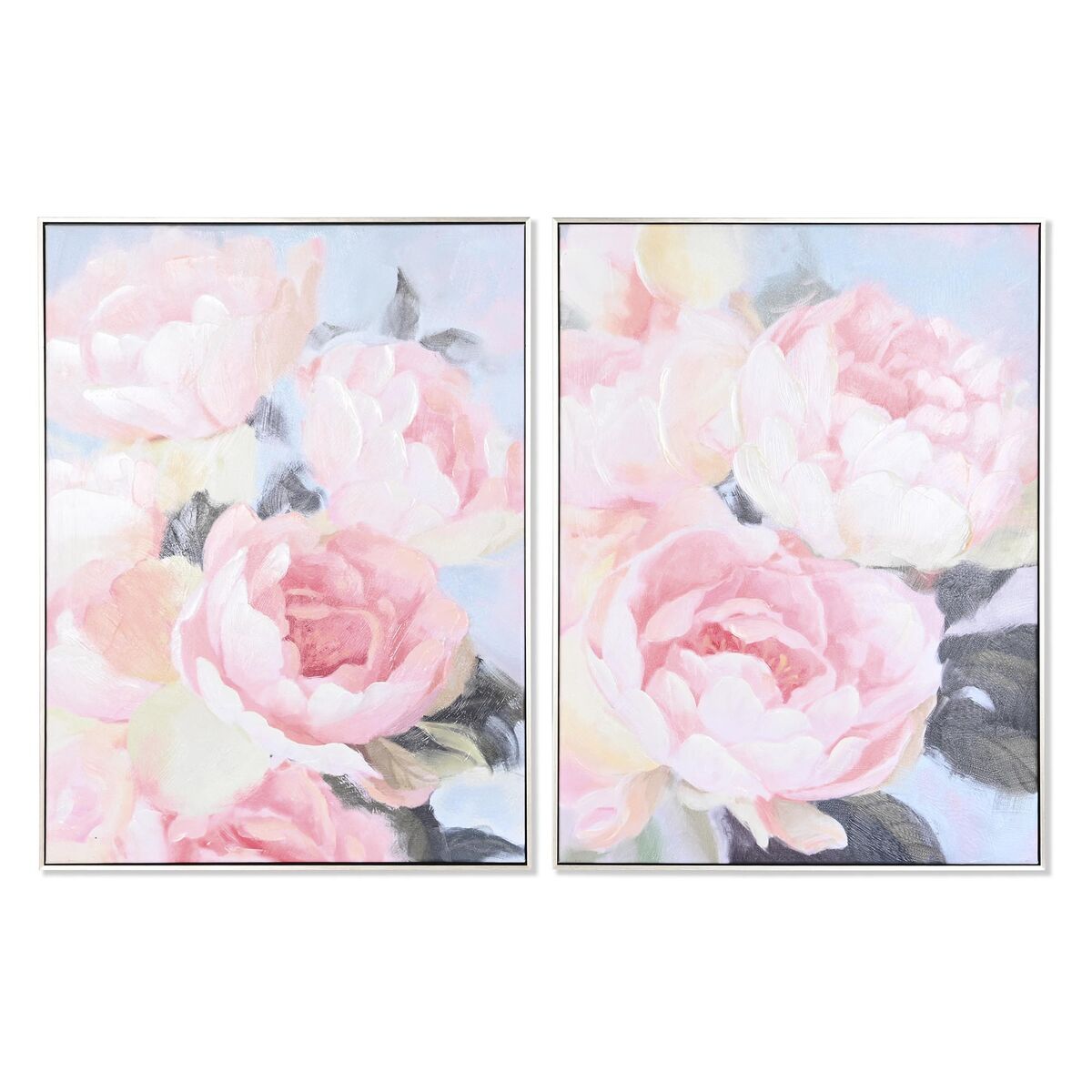 Quadro DKD Home Decor Fiori (60 x 3 x 80 cm) (2 Unità)
