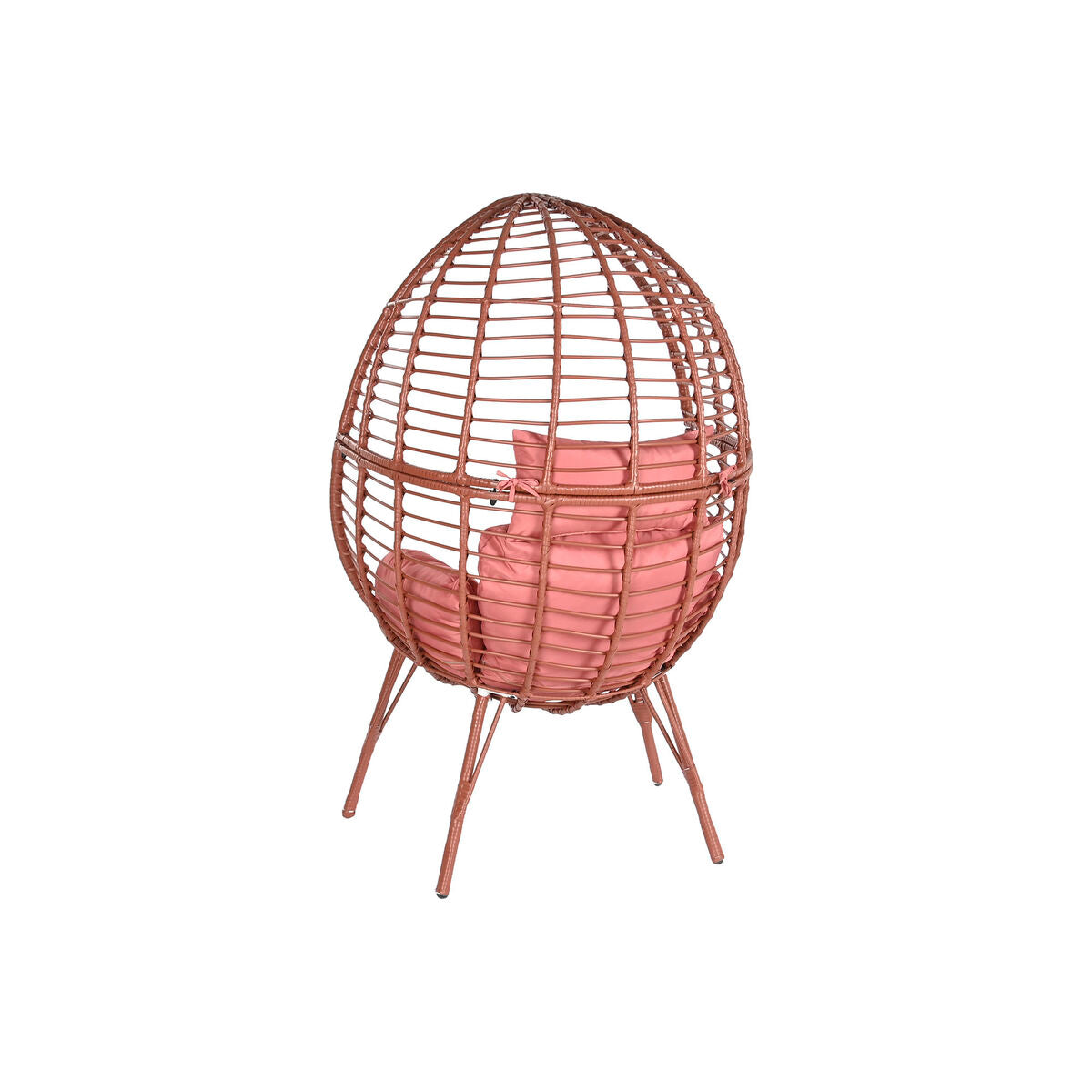 Poltrona da giardino DKD Home Decor 90 x 65 x 151 cm Metallo Terracotta rattan sintetico