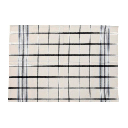 Grembiule con Tasca DKD Home Decor Nero Beige Azzurro Cotone (70 x 1 x 85 cm)