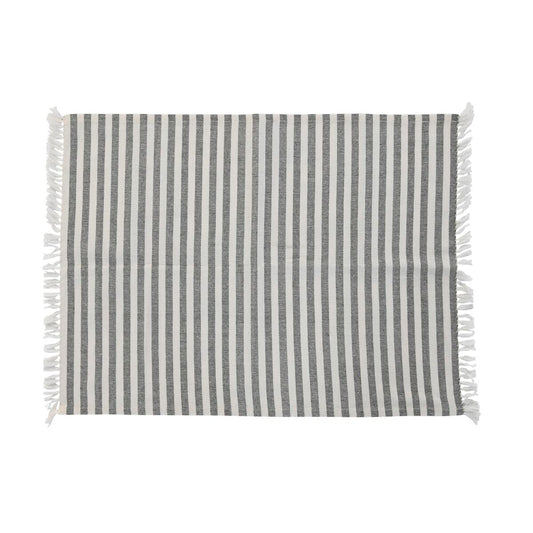 Grembiule con Tasca DKD Home Decor Grigio Cotone Bianco Verde (70 x 1 x 85 cm)