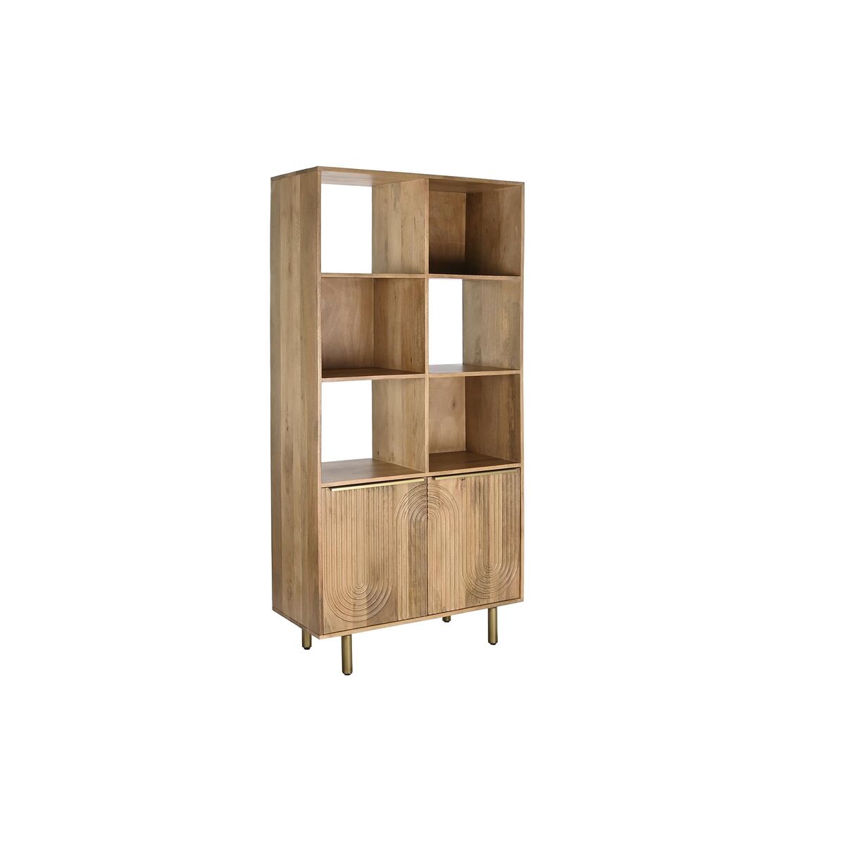 Scaffale DKD Home Decor Naturale Dorato Legno di mango 90 x 40 x 180 cm