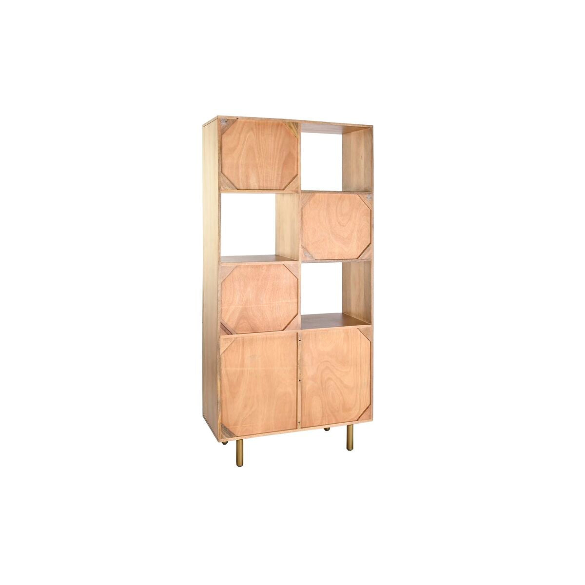Scaffale DKD Home Decor Naturale Dorato Legno di mango 90 x 40 x 180 cm