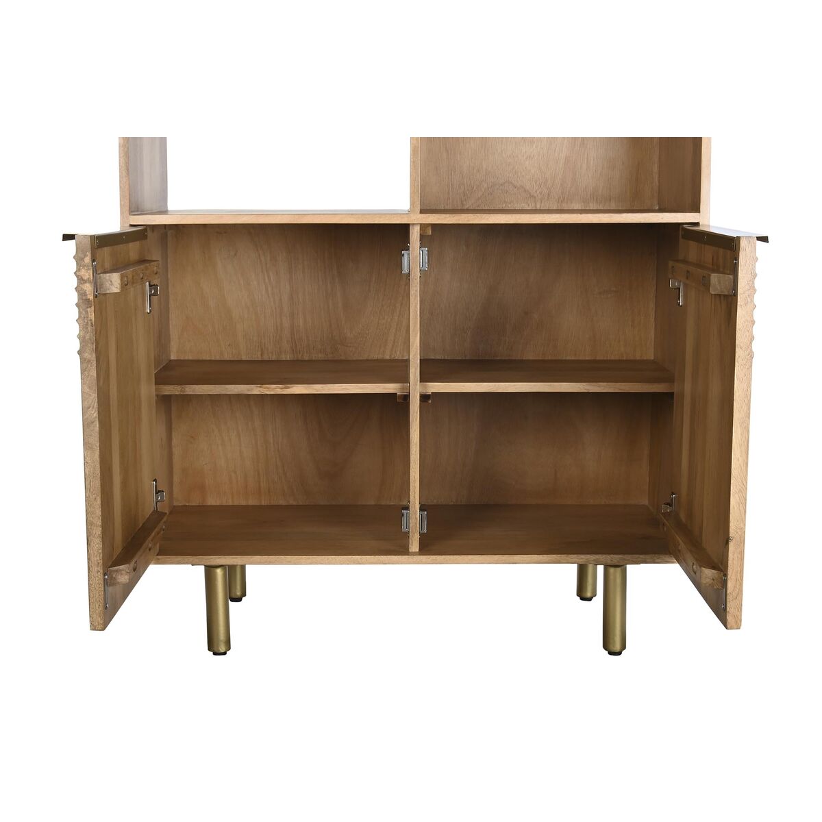 Scaffale DKD Home Decor Naturale Dorato Legno di mango 90 x 40 x 180 cm