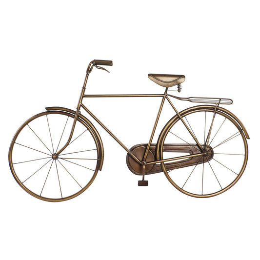 Statua Decorativa DKD Home Decor Bicicletta Dorato Metallo (108 x 8 x 63 cm)