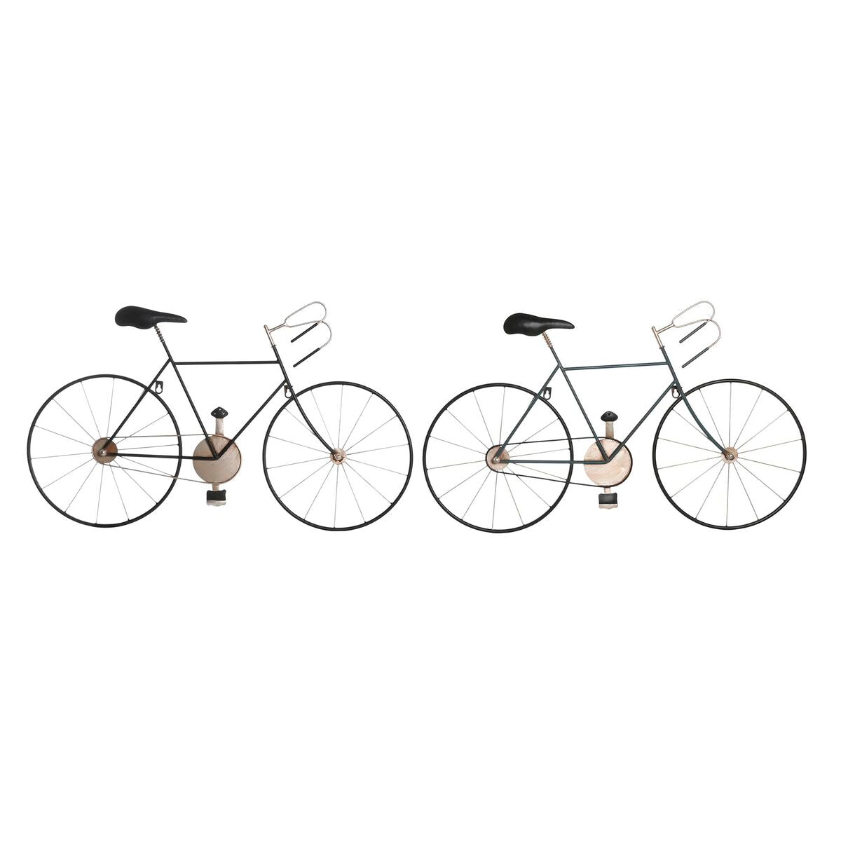 Statua Decorativa DKD Home Decor Bicicletta Metallo (78 x 2,5 x 45 cm) (2 Unità)