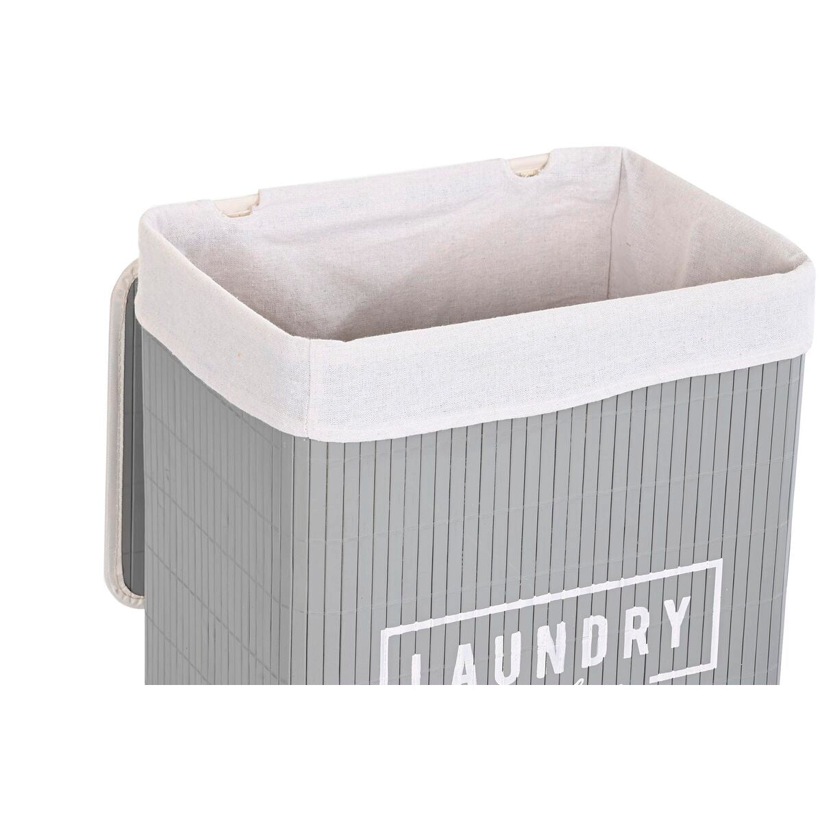 Set di Cesti DKD Home Decor Poliestere Grigio scuro Bambù (40 x 30 x 46 cm)