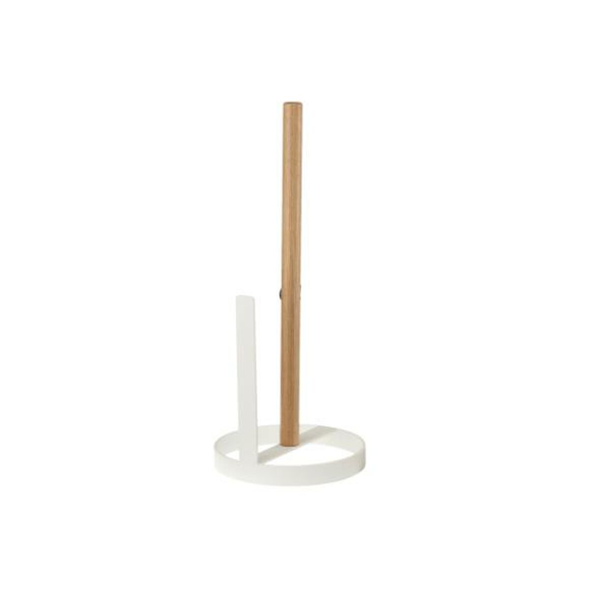 Portarotolo di Carta da Cucina DKD Home Decor Naturale Metallo Bianco Pino (13 x 13 x 31,5 cm)