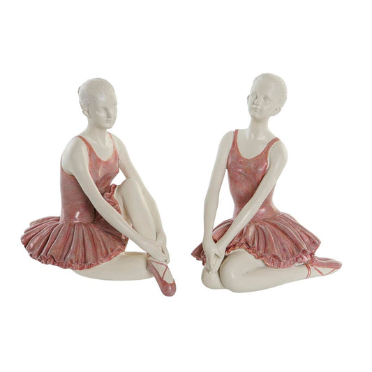 Statua Decorativa DKD Home Decor Ballerina Classica Resina (16 x 11 x 17 cm) (2 Unità)