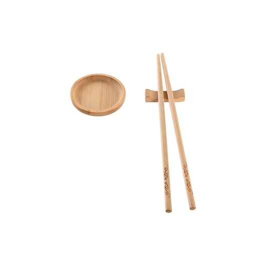 Set per Sushi DKD Home Decor Naturale Bambù Orientale