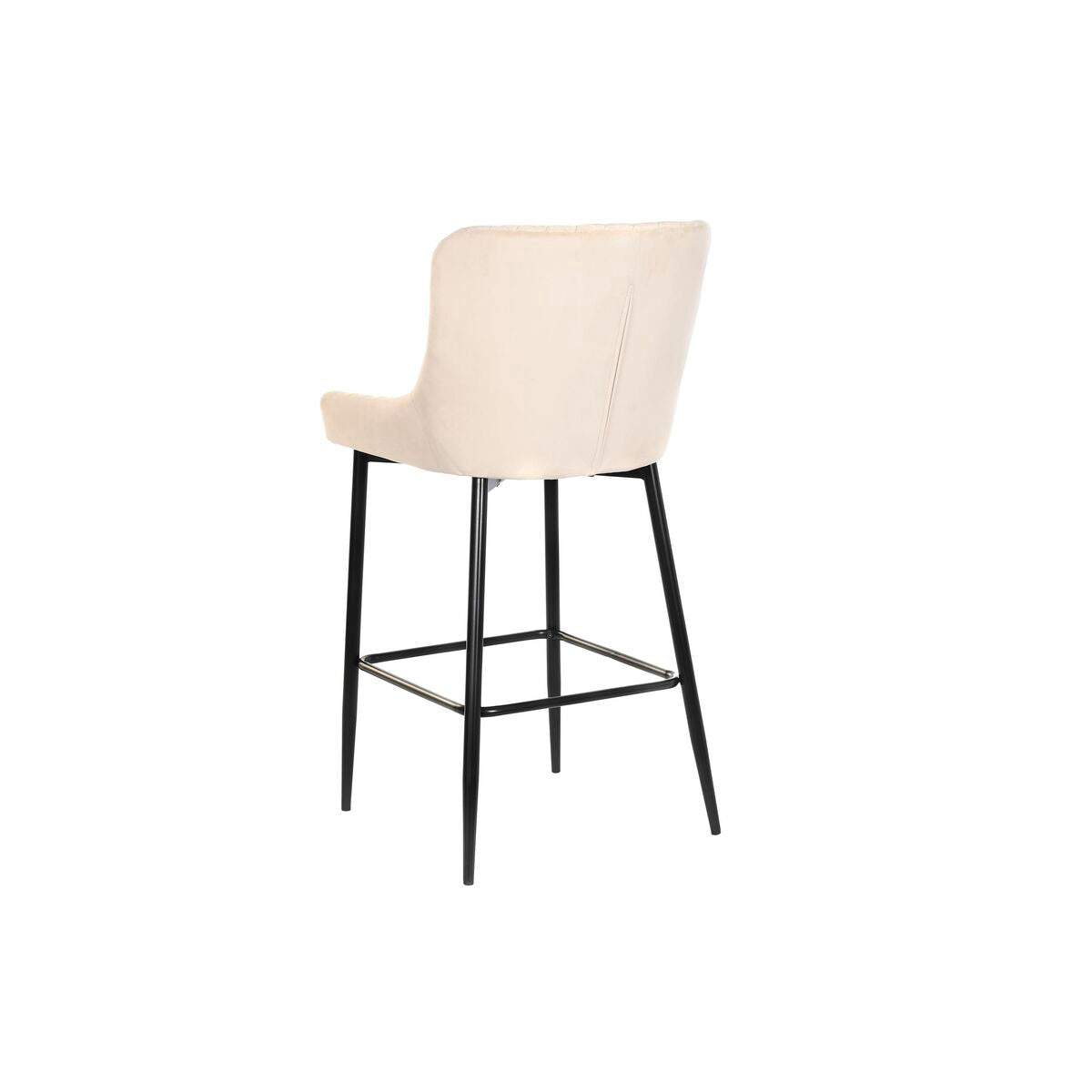 Sgabello DKD Home Decor 58,5 x 48,5 x 96,5 cm 48 x 55 x 100 cm 48 x 55 x 96,5 cm Nero Beige Metallo