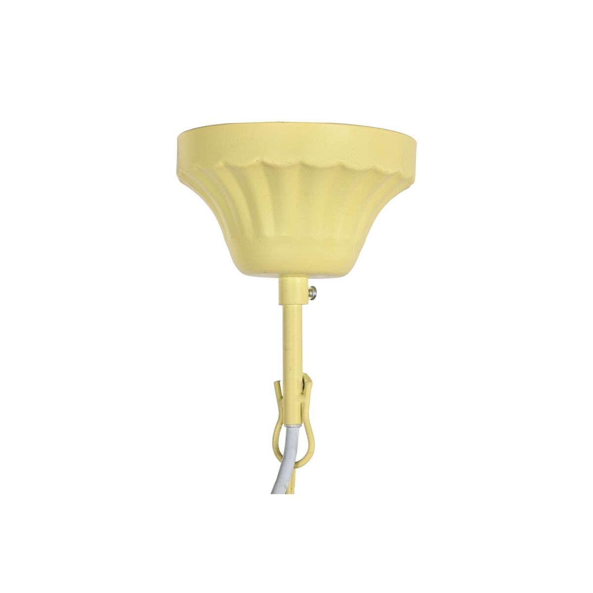 Lampadario DKD Home Decor Metallo Marrone Giallo 40 W Legno MDF (50 x 50 x 73 cm)