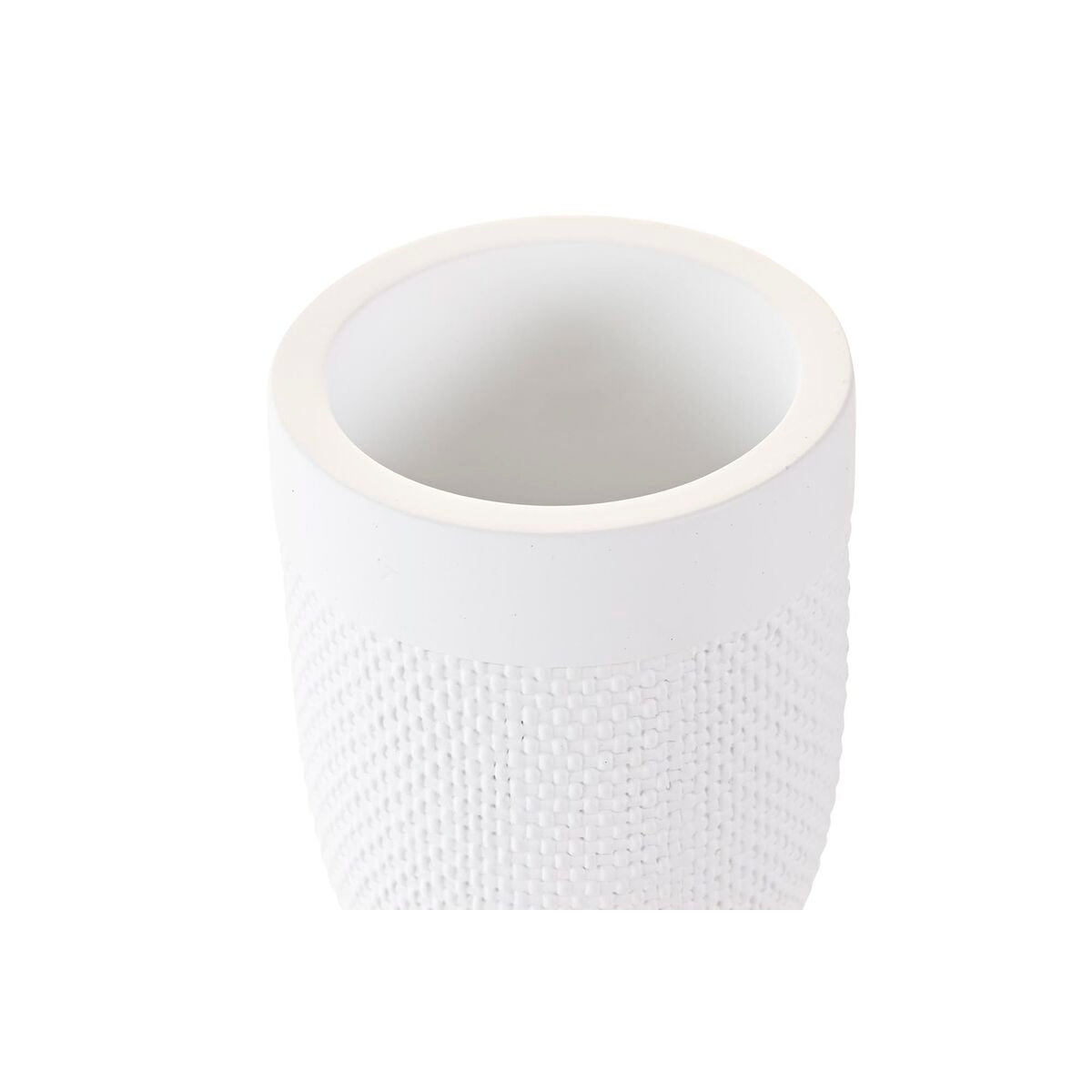 Bicchiere DKD Home Decor Cemento Bianco (8 x 8 x 10,5 cm)