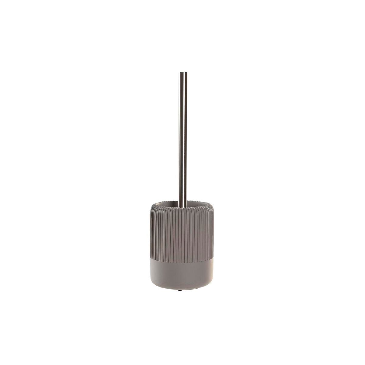 Scopino per il Bagno DKD Home Decor Grigio Cemento Acciaio inossidabile (11 X 11 X 36,5 CM)