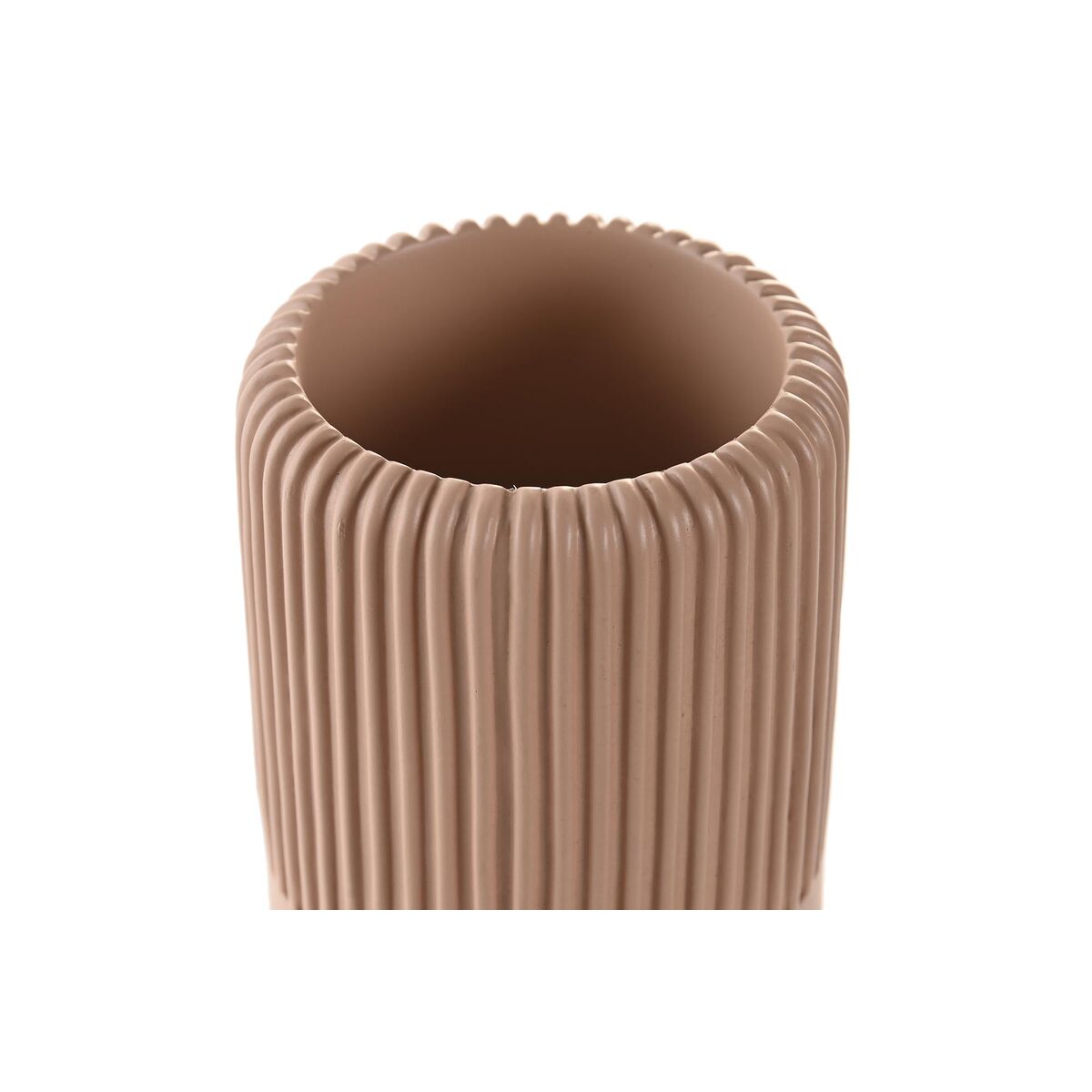 Bicchiere DKD Home Decor Cemento Terracotta (7 x 7 x 11 cm)