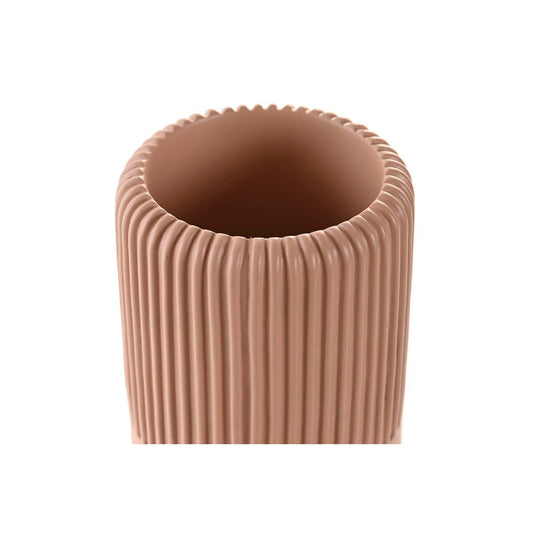 Bicchiere DKD Home Decor Cemento Terracotta (7 x 7 x 11 cm)