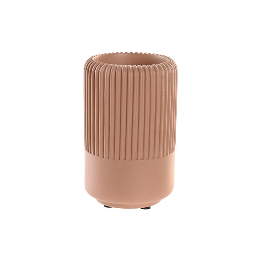 Bicchiere DKD Home Decor Cemento Terracotta (7 x 7 x 11 cm)